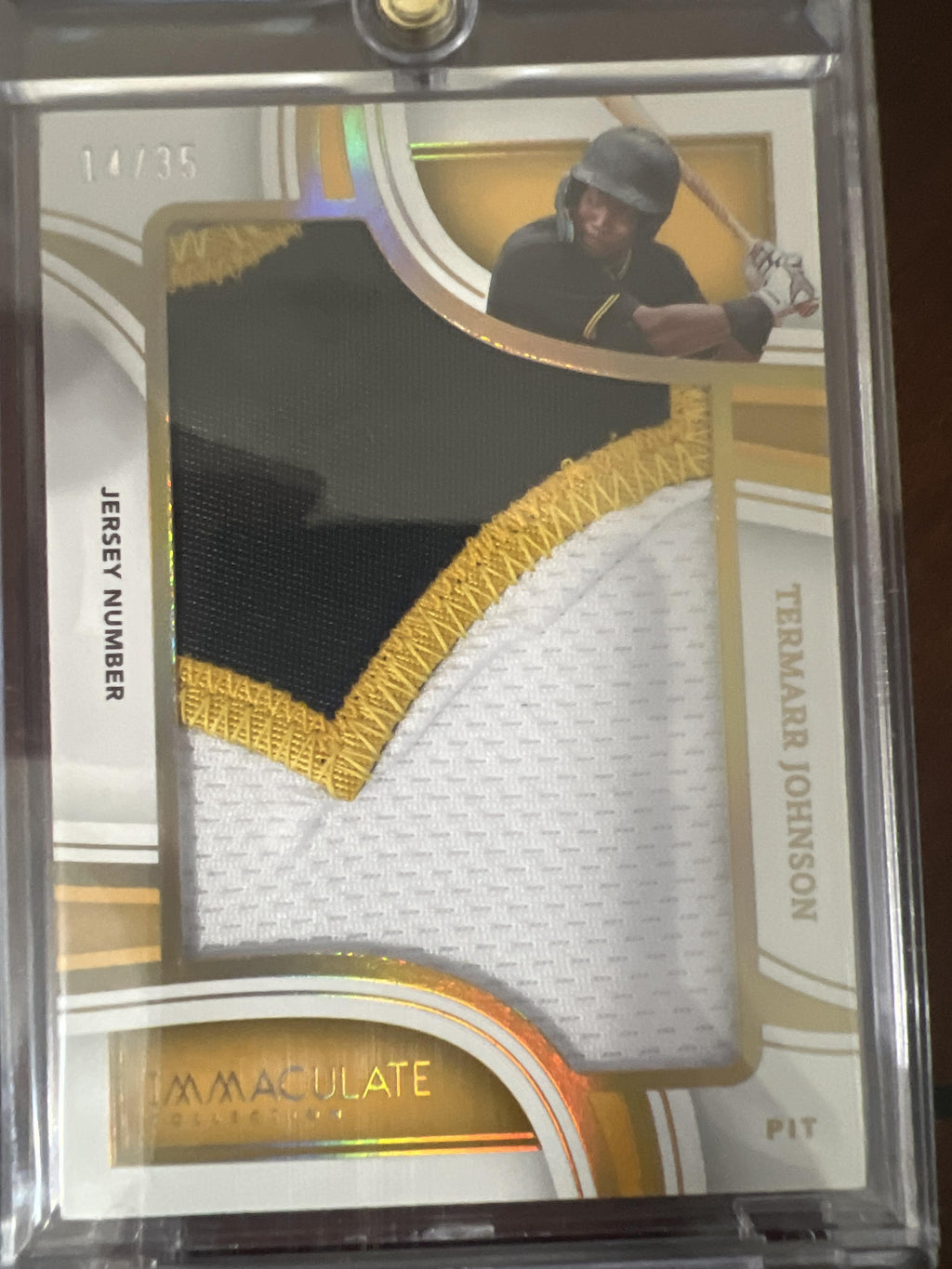2023 Panini Immaculate Collection #JTL-TJO Termarr Johnson Jumbo Jersey /35