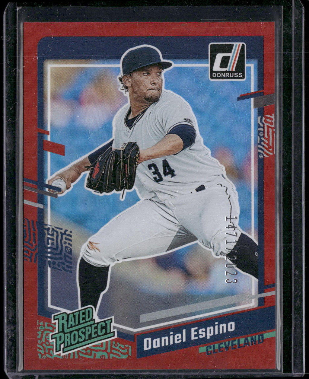 2023 Donruss #71 Daniel Espino Holo Red #/2023