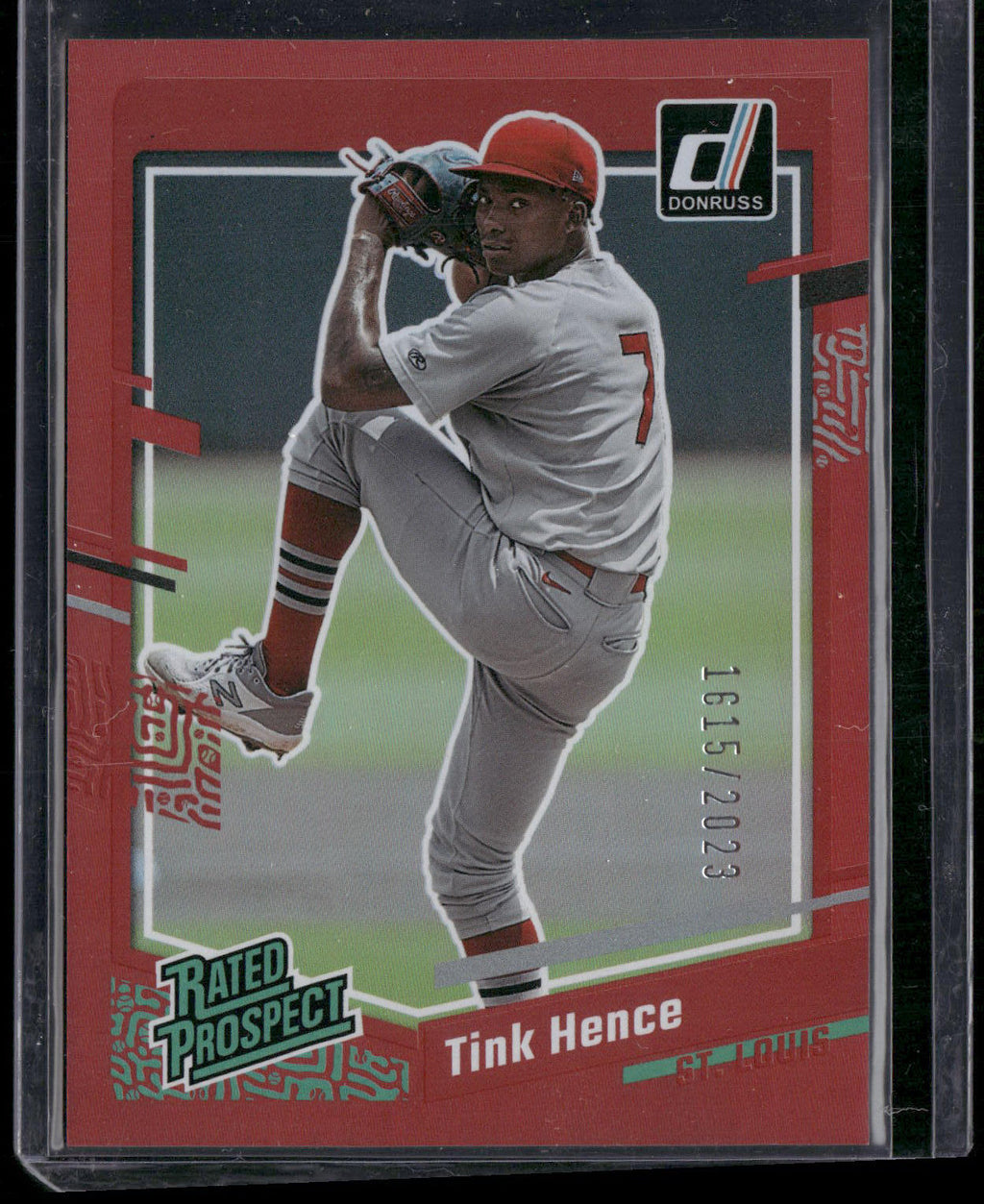 2023 Donruss #40 Tink Hence Holo Red #/2023