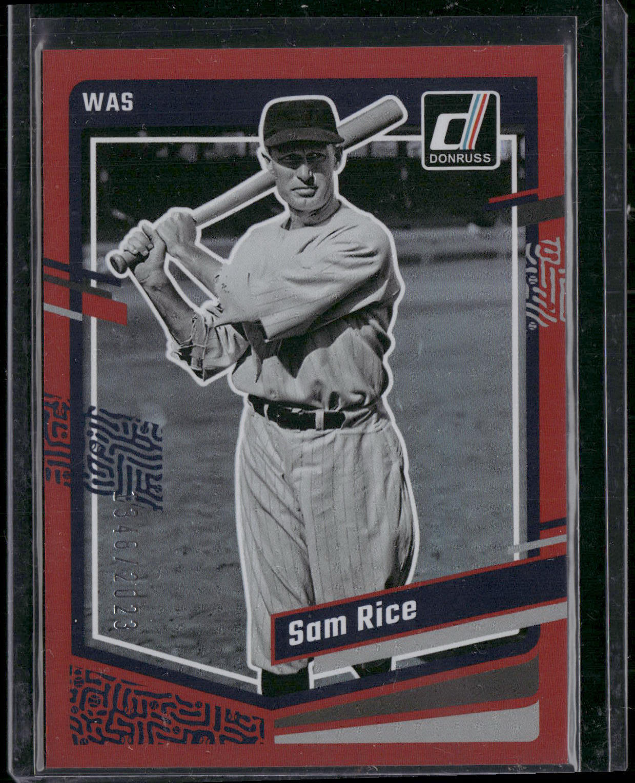 2023 Donruss #164 Sam Rice Holo Red #/2023