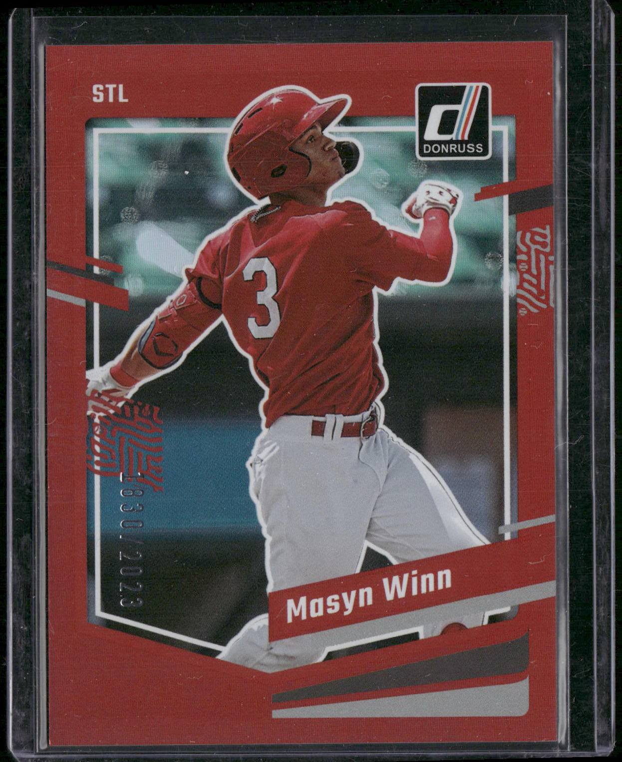 2023 Donruss #146 Masyn Winn Holo Red #/2023