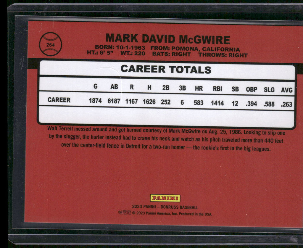 2023 Donruss #264 Mark McGwire