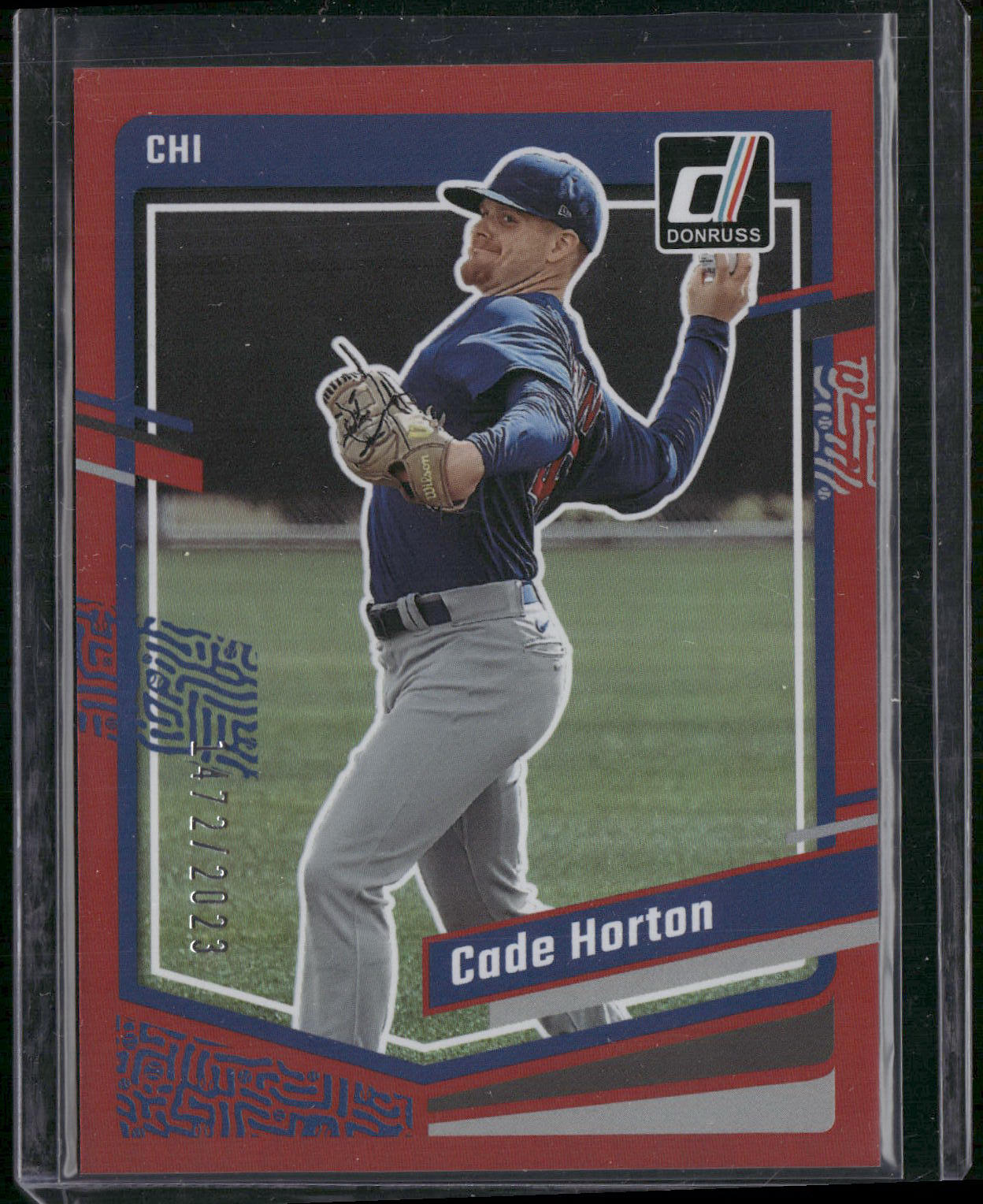 2023 Donruss #125 Cade Horton Holo Red #/2023