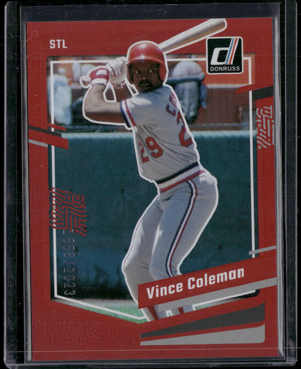 2023 Donruss #184 Vince Coleman Holo Red #/2023