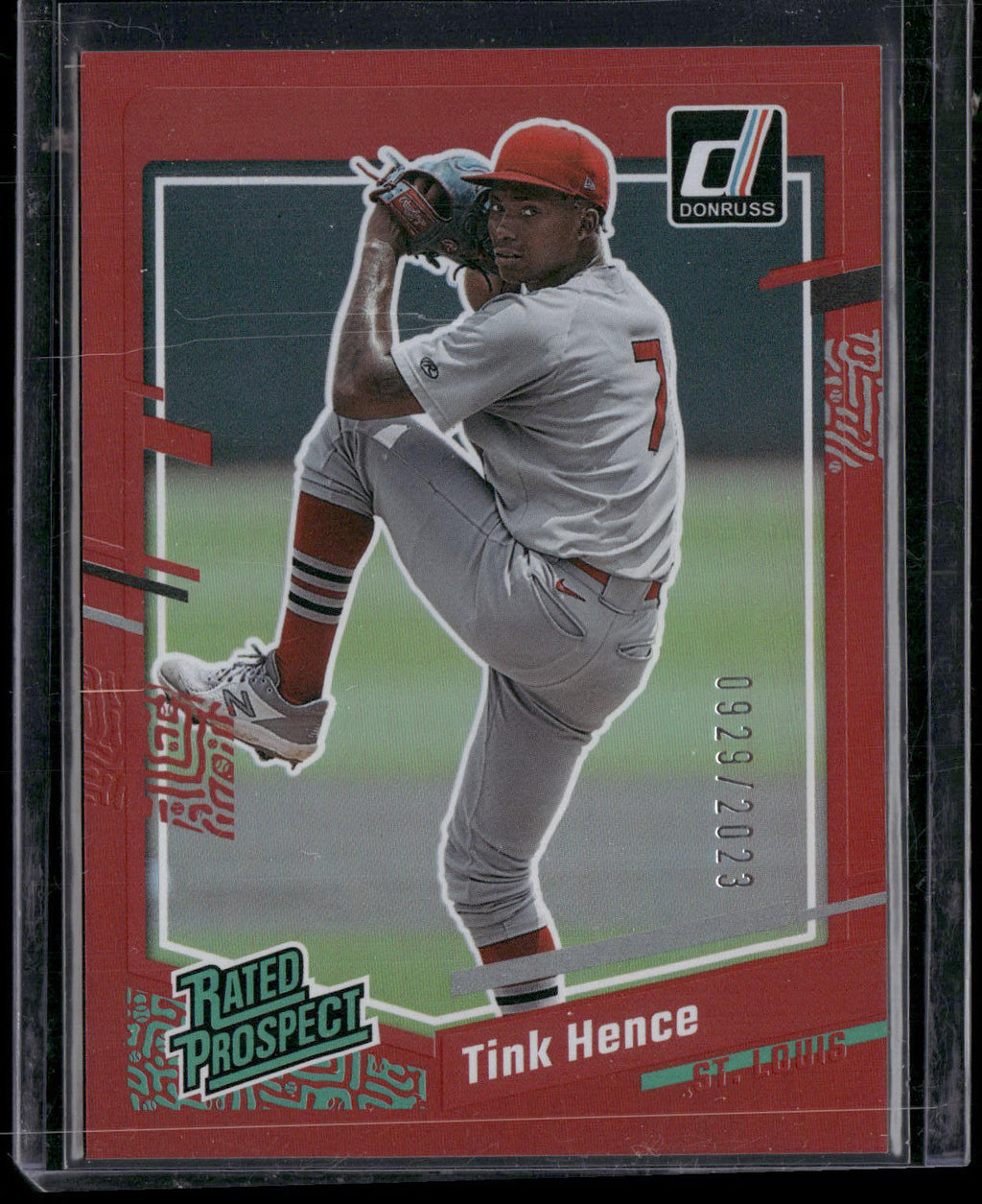 2023 Donruss #40 Tink Hence Holo Red #/2023