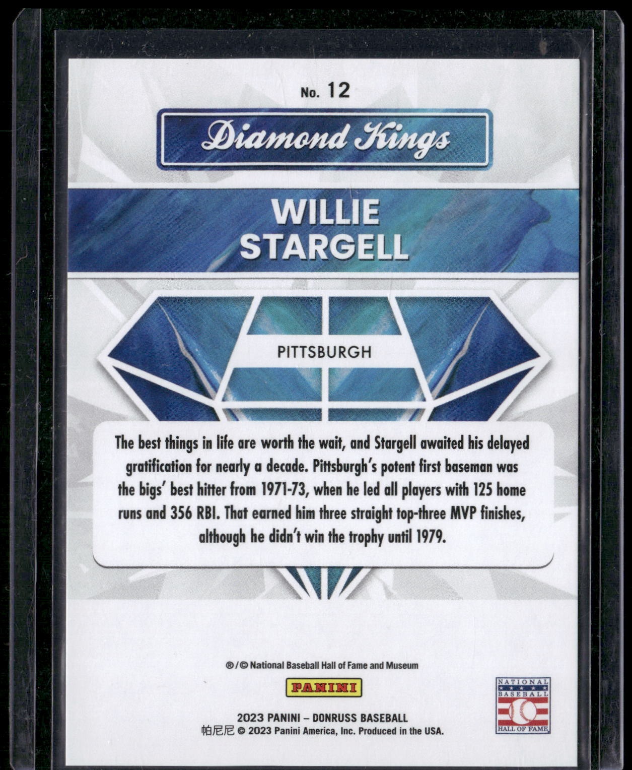 2023 Donruss #12 Willie Stargell Holo Red #/2023