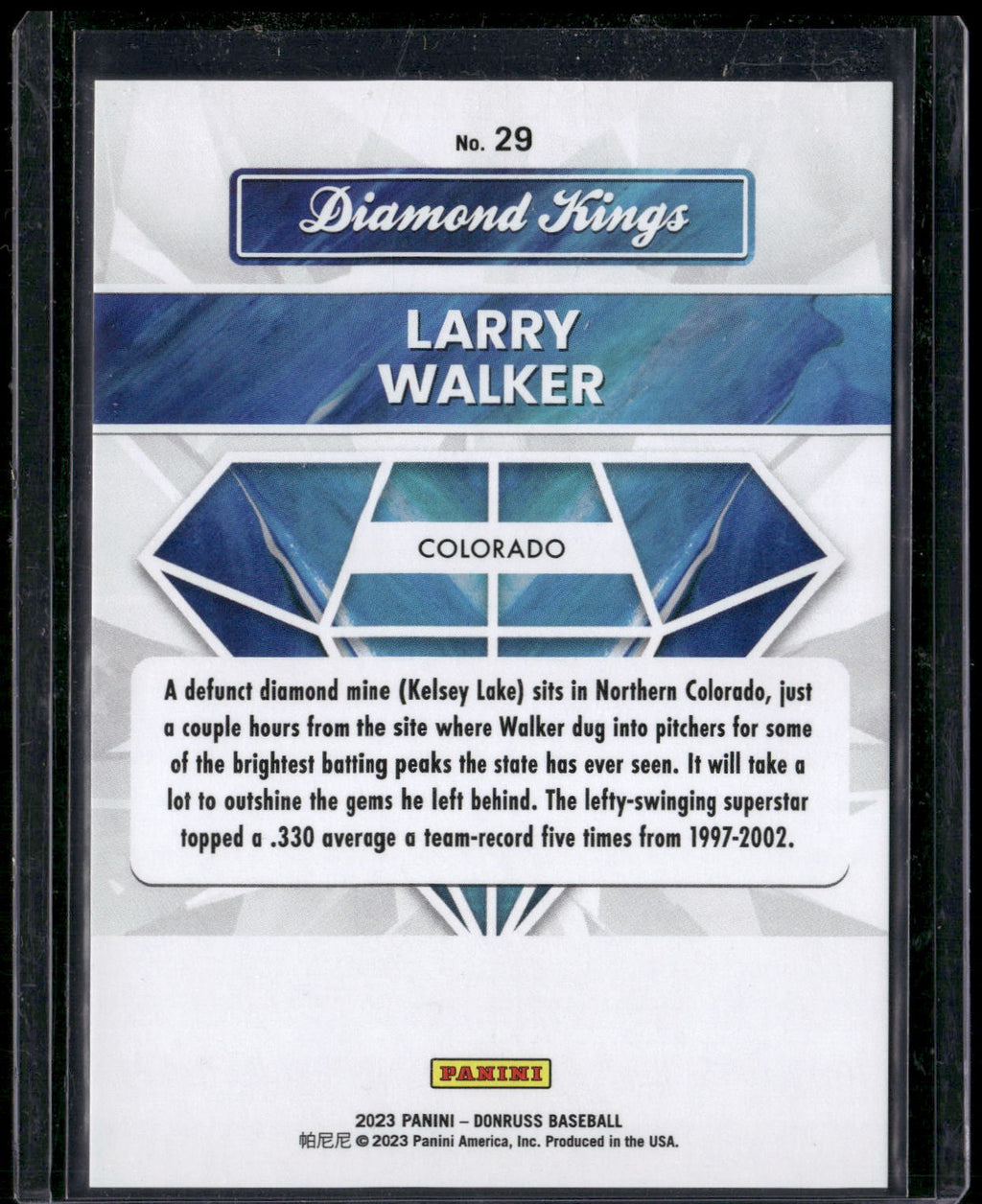 2023 Donruss #29 Larry Walker Holo Red #/2023