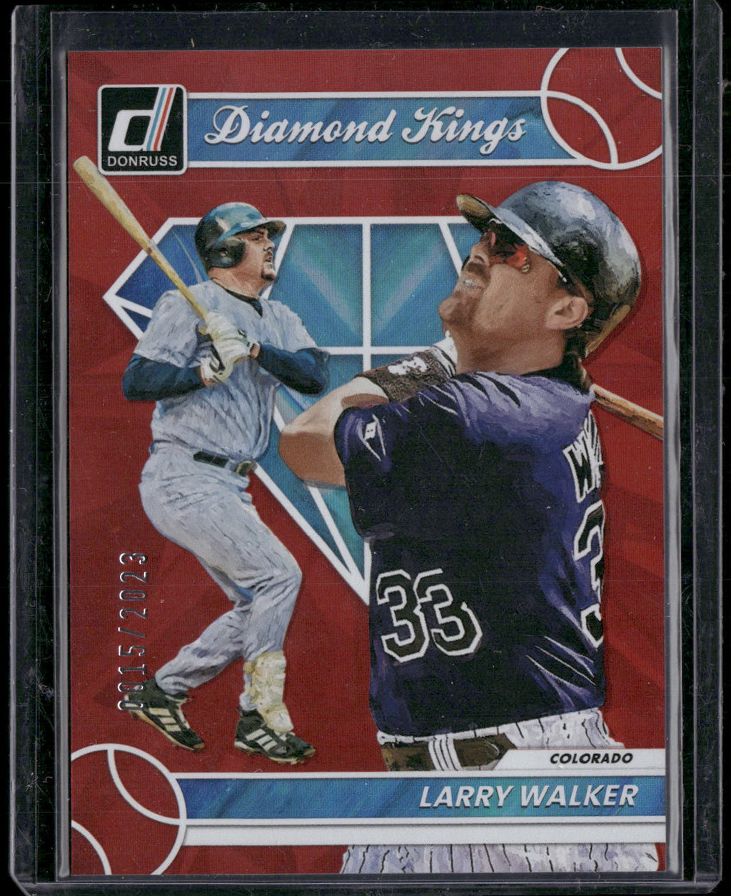 2023 Donruss #29 Larry Walker Holo Red #/2023