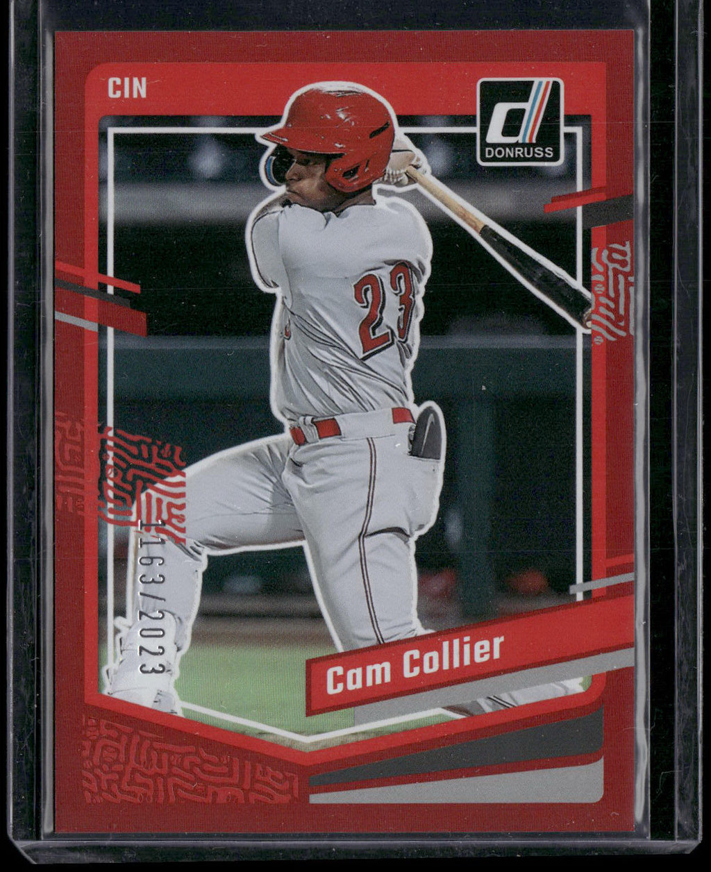 2023 Donruss #127 Cam Collier Holo Red #/2023