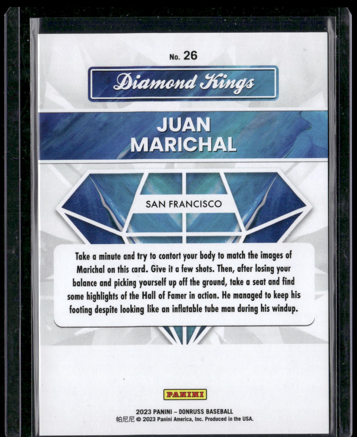 2023 Donruss #26 Juan Marichal Holo Red #/2023
