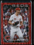 2024 Topps Update #US78 Brent Suter Red Crackle Foilboard #/199