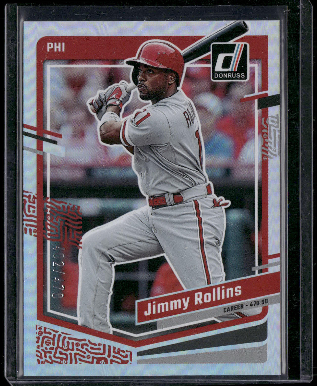 2023 Donruss #133 Jimmy Rollins Career Stat Line #/470