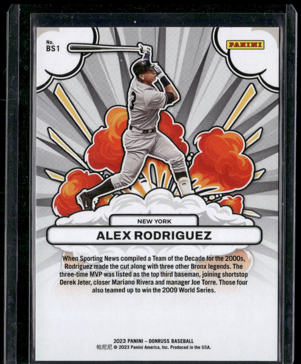 2023 Donruss #BS1 Alex Rodriguez Bomb Squad #/999