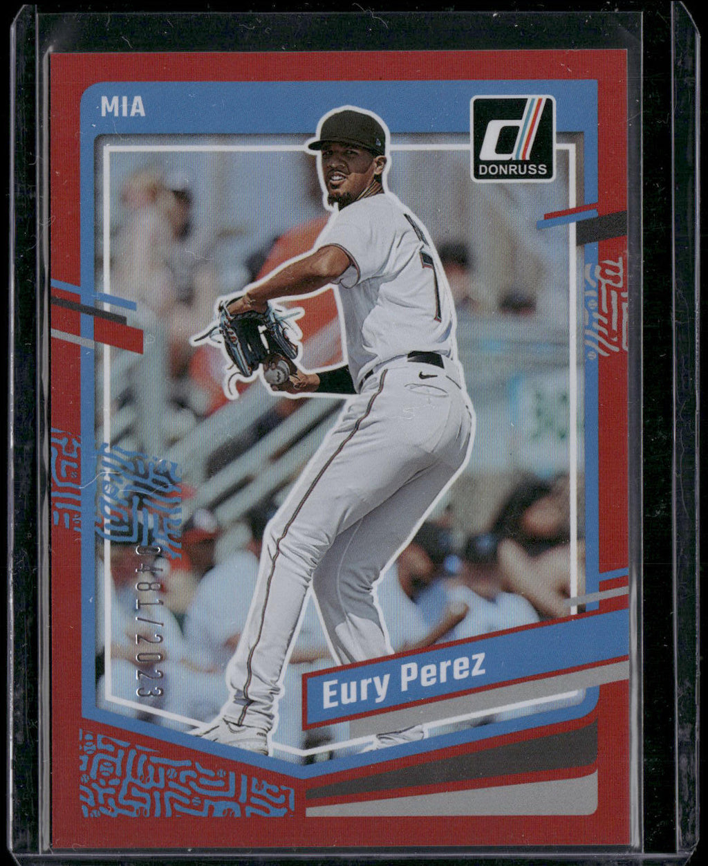 2023 Donruss #105 Eury Perez Holo Red #/2023