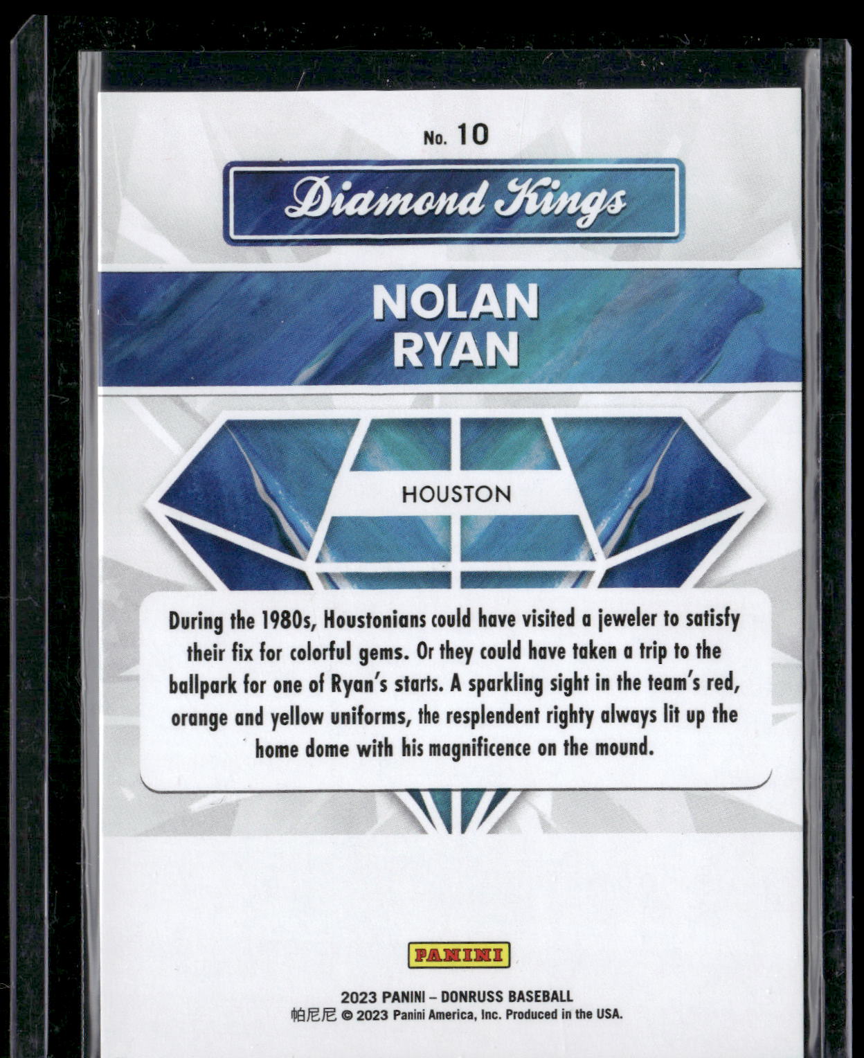 2023 Donruss #10 Nolan Ryan Holo Red #/2023