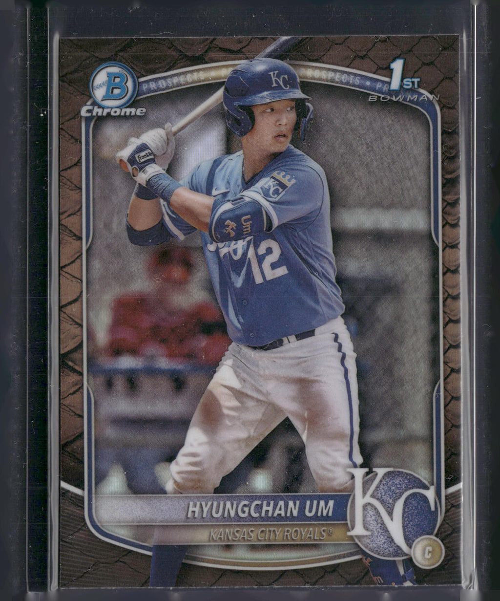 2025 Bowman #BCP-119 Hyungchan Um Chrome Prospects Reptilian Refractor
