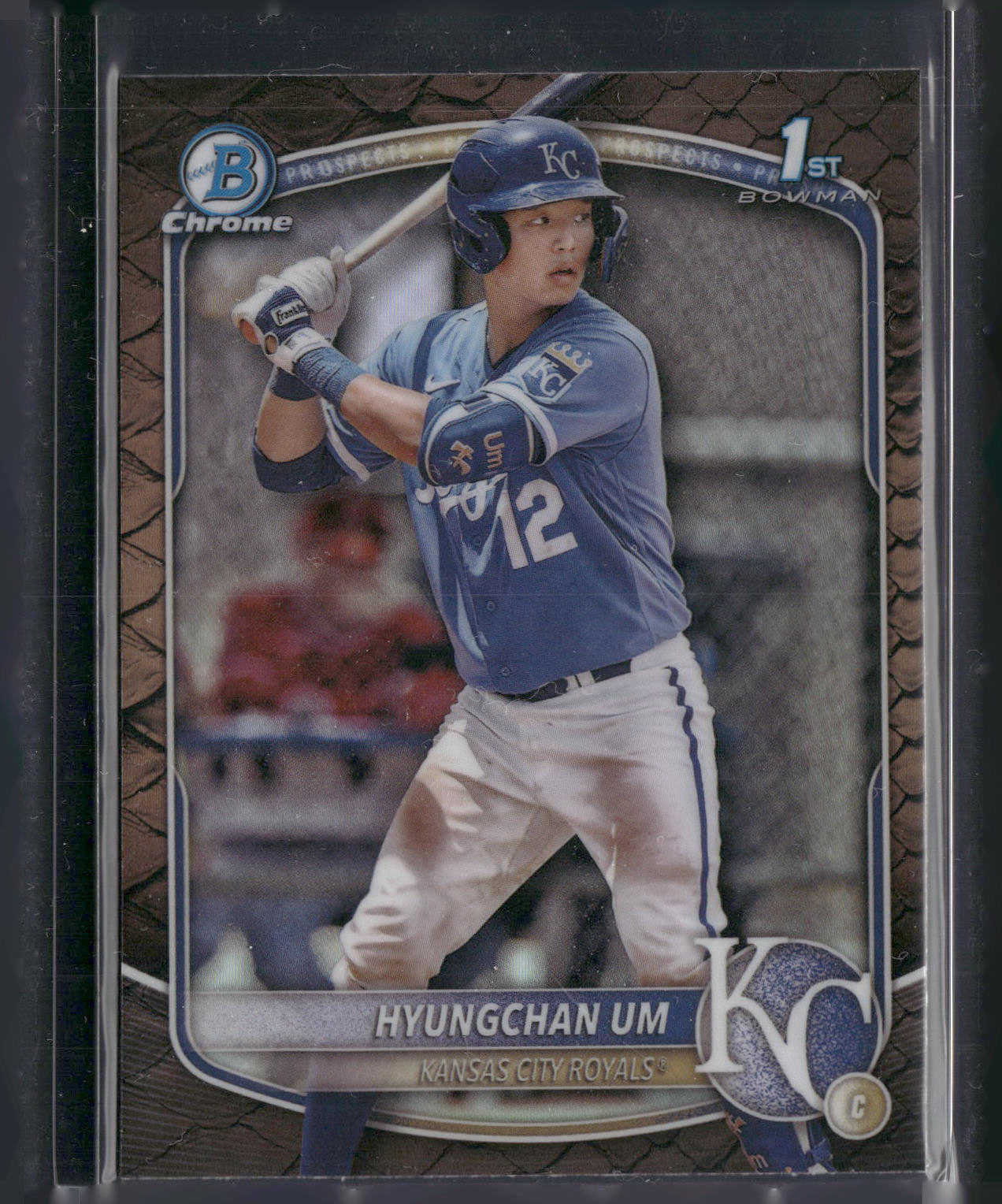 2025 Bowman #BCP-119 Hyungchan Um Chrome Prospects Reptilian Refractor