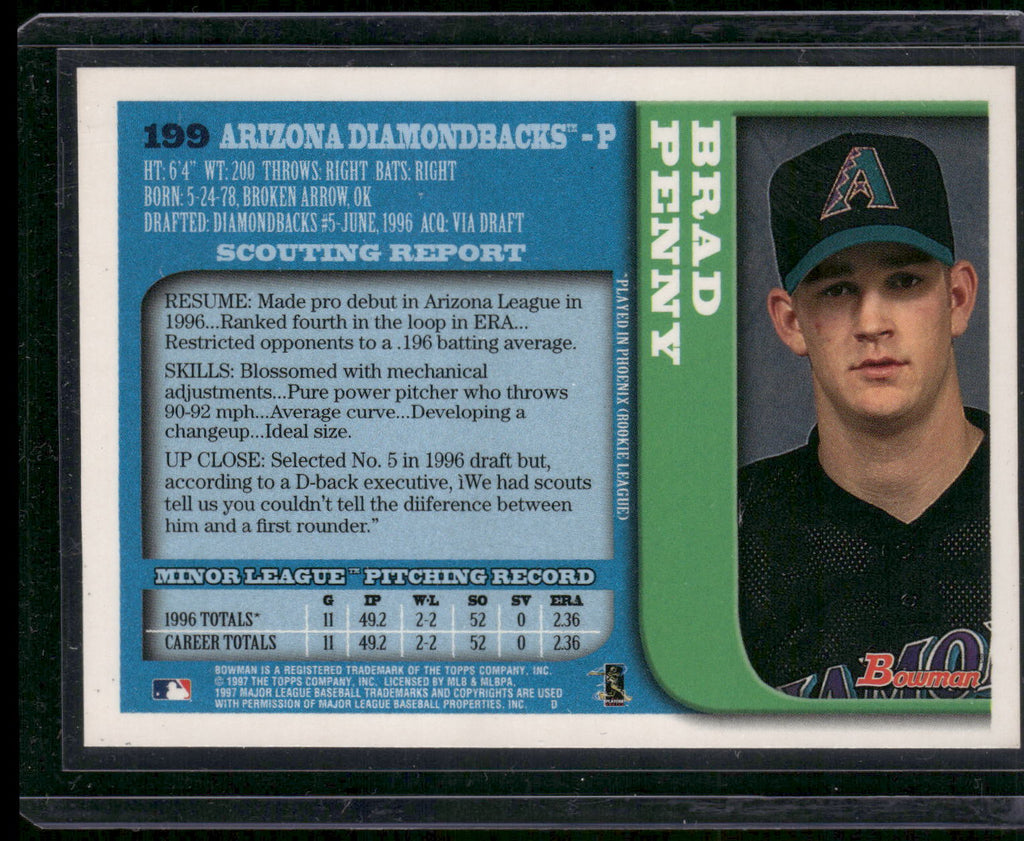 1997 Bowman #199 Brad Penny