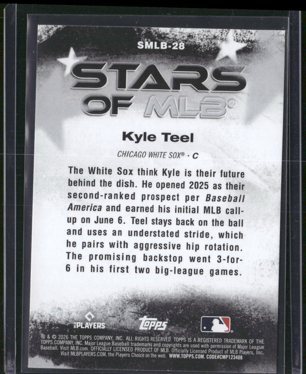 2026 Topps #SMLB-28 Kyle Teel Stars of MLB