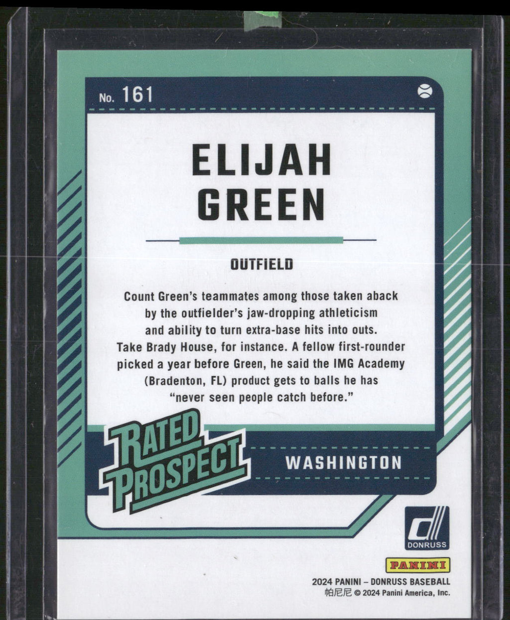 2024 Donruss #161 Elijah Green Red #/275