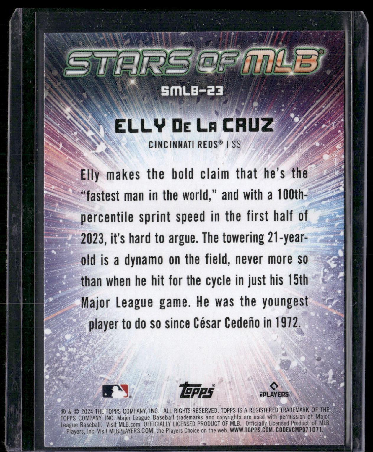 2024 Topps #SMLB-23 Elly De La Cruz Stars of MLB