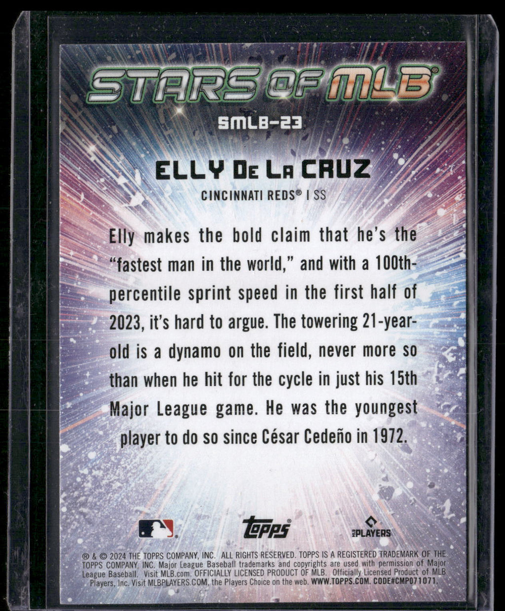 2024 Topps #SMLB-23 Elly De La Cruz Stars of MLB