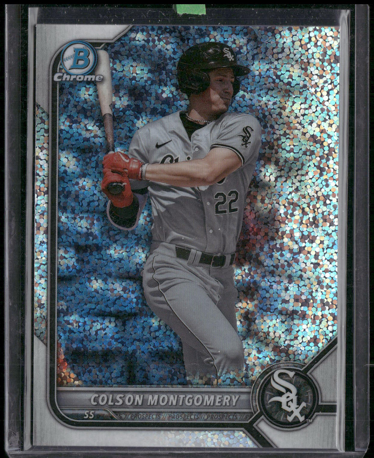 2022 Bowman Chrome #BCP-212 Colson Montgomery Prospects Speckle Refractor #/299