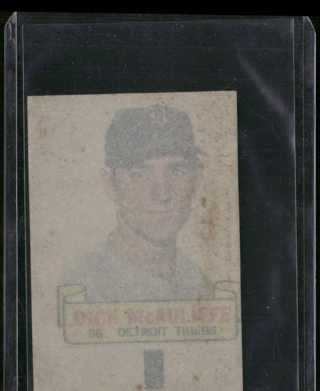 1966 Topps #NNO Dick McAuliffe Rub-Offs