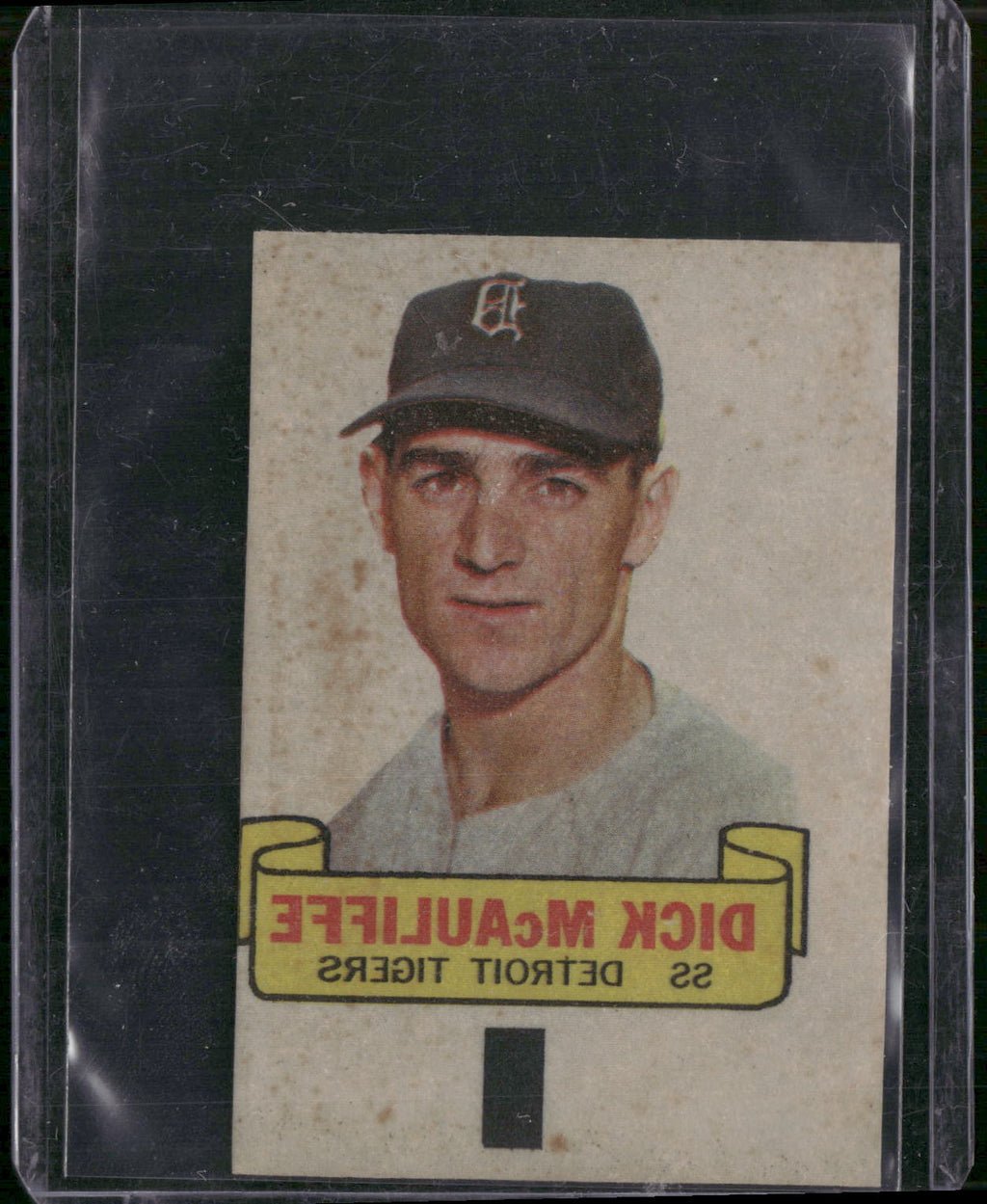 1966 Topps #NNO Dick McAuliffe Rub-Offs