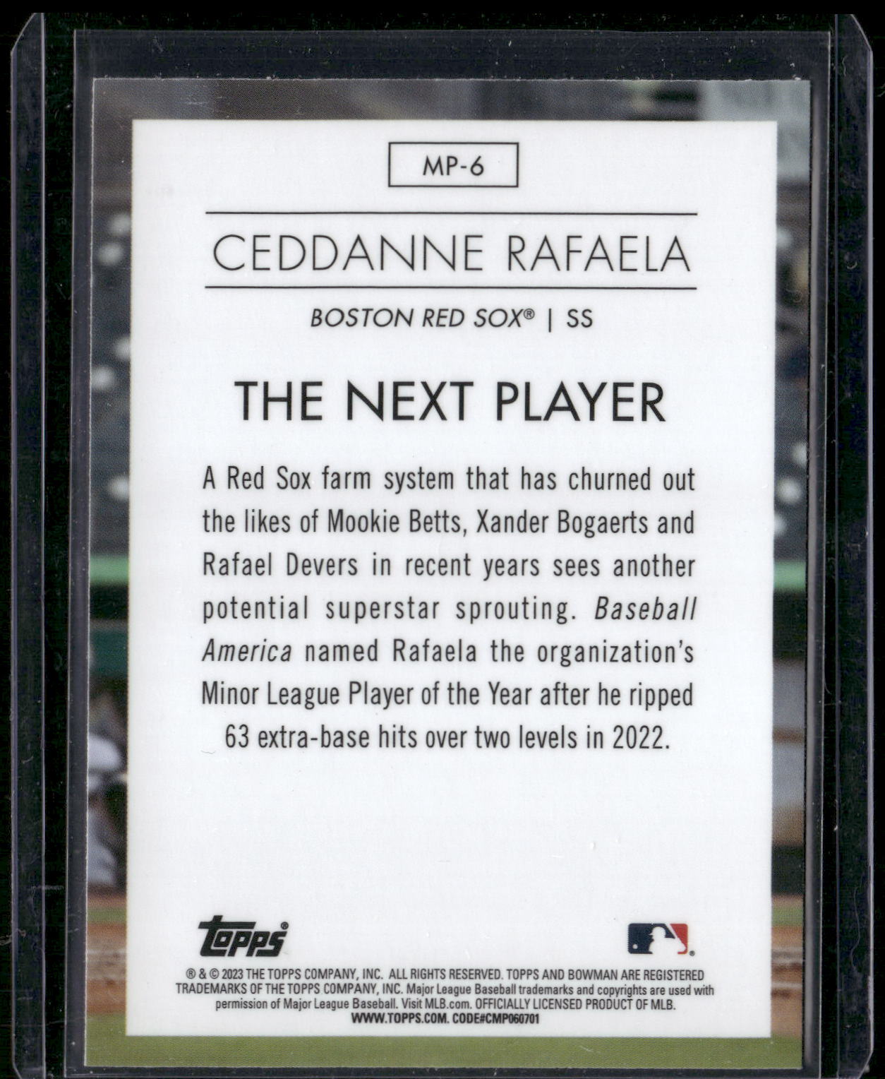 2023 Bowman #MP-6 Ceddanne Rafaela Modern Prospects