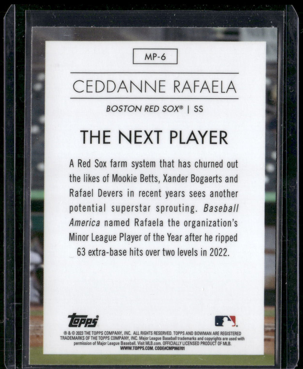 2023 Bowman #MP-6 Ceddanne Rafaela Modern Prospects