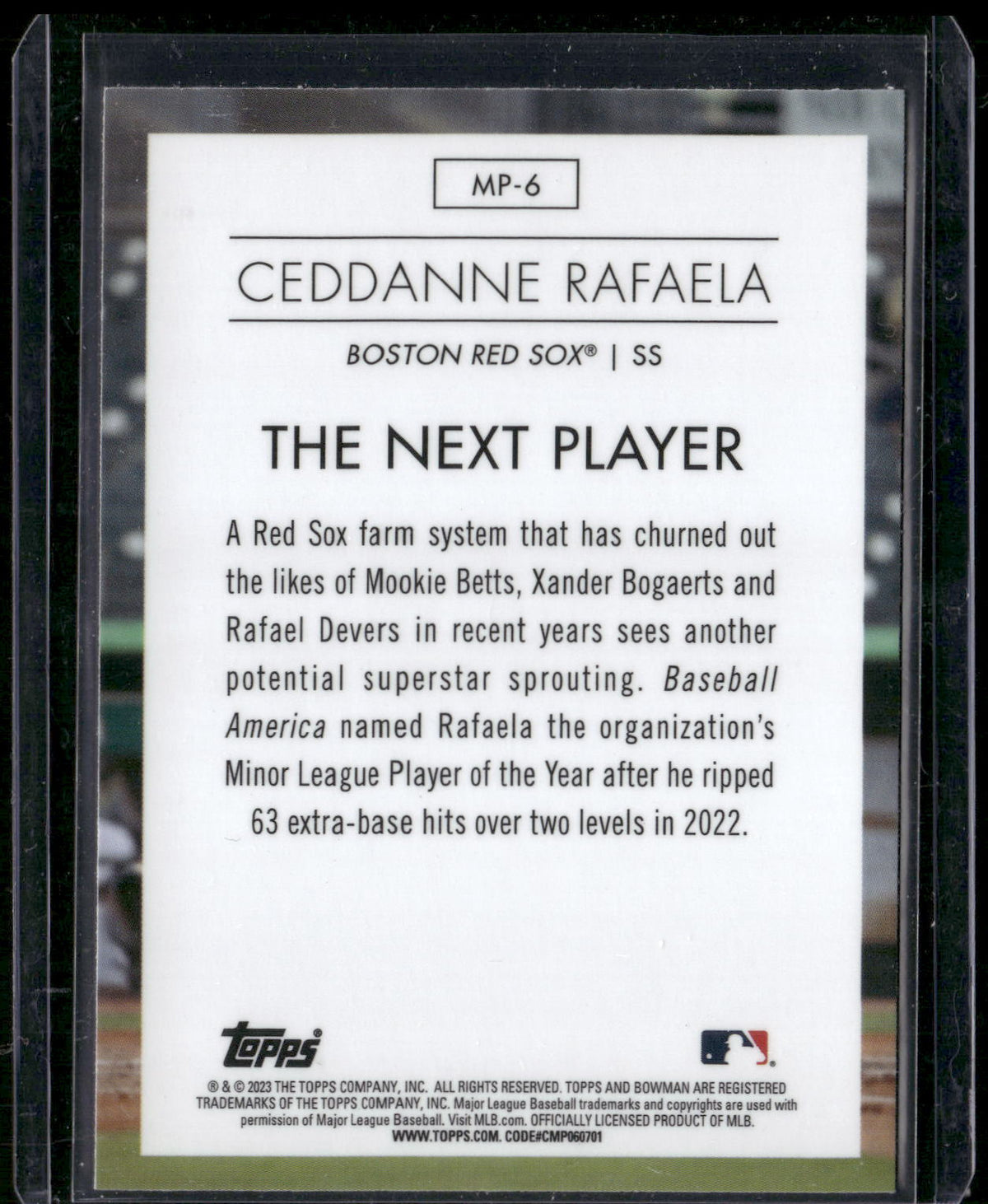 2023 Bowman #MP-6 Ceddanne Rafaela Modern Prospects