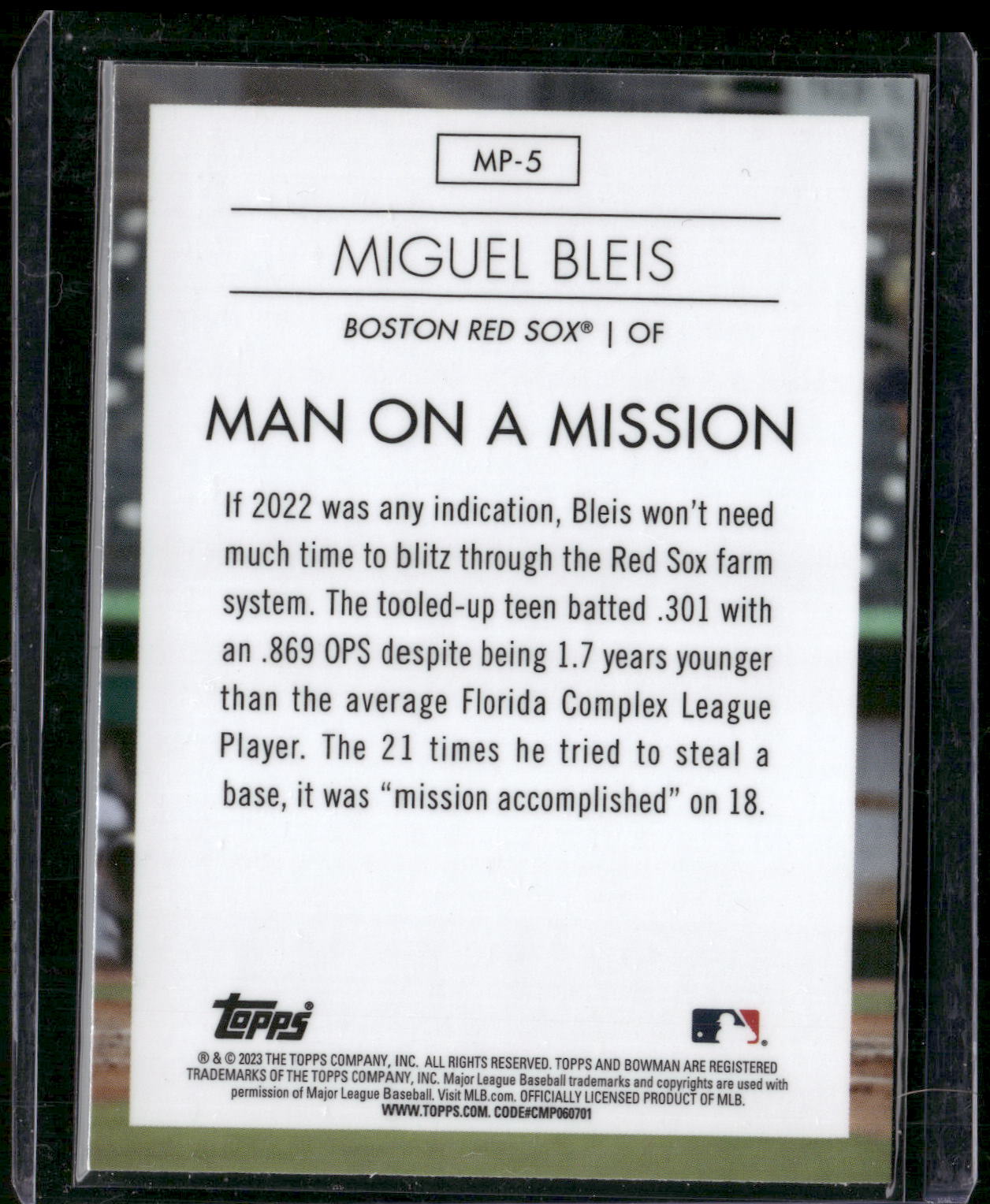 2023 Bowman #MP-5 Miguel Bleis Modern Prospects