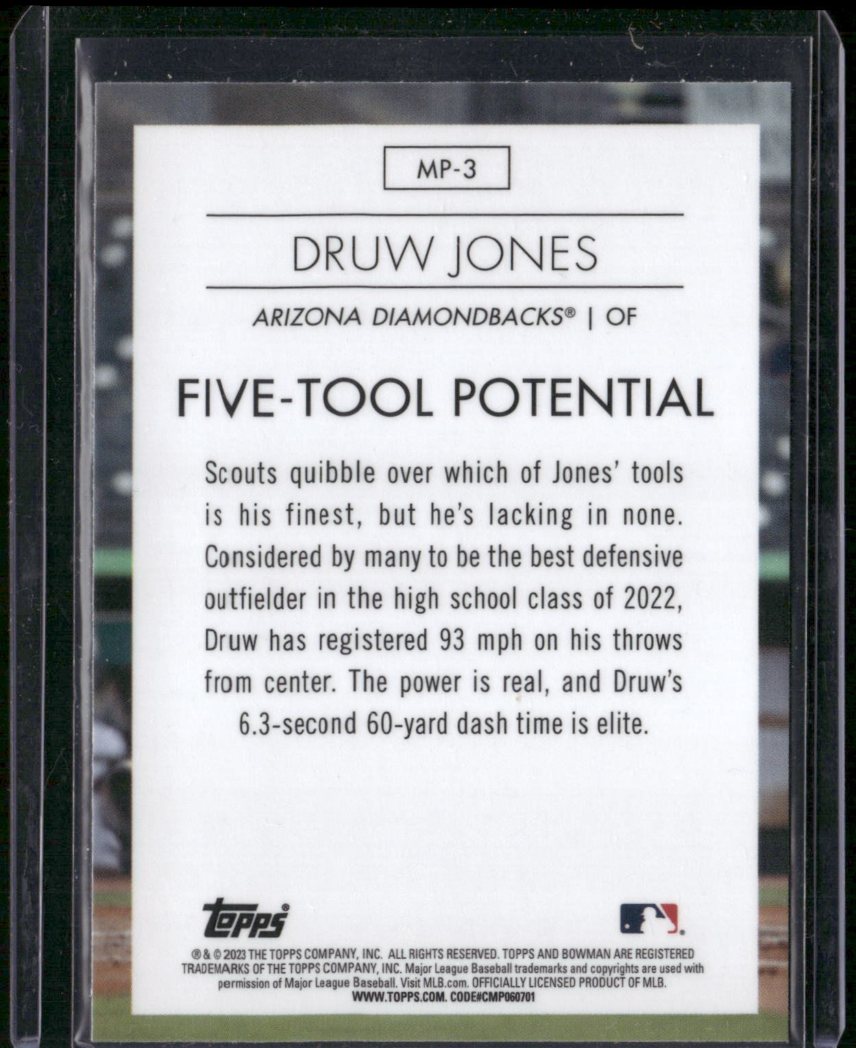 2023 Bowman #MP-3 Druw Jones Modern Prospects