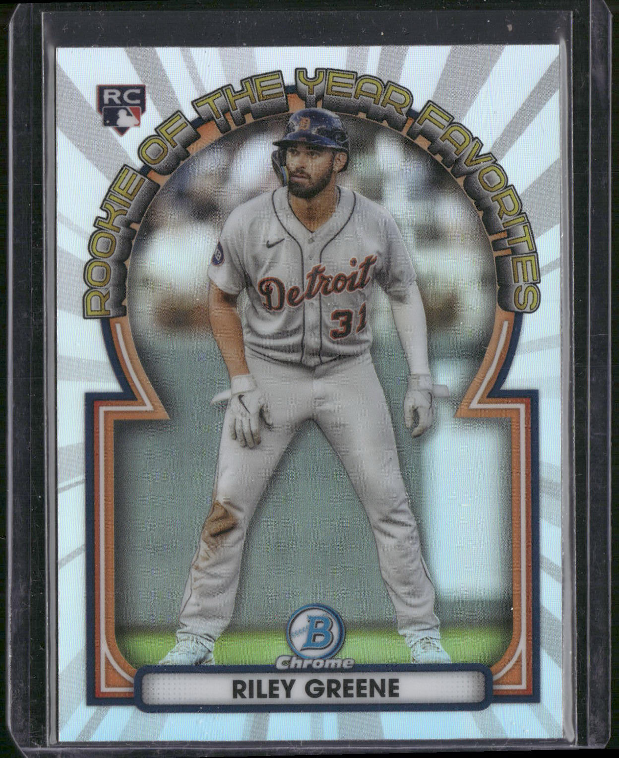 2023 Bowman #ROYF-6 Riley Greene Rookie of the Year Favorites