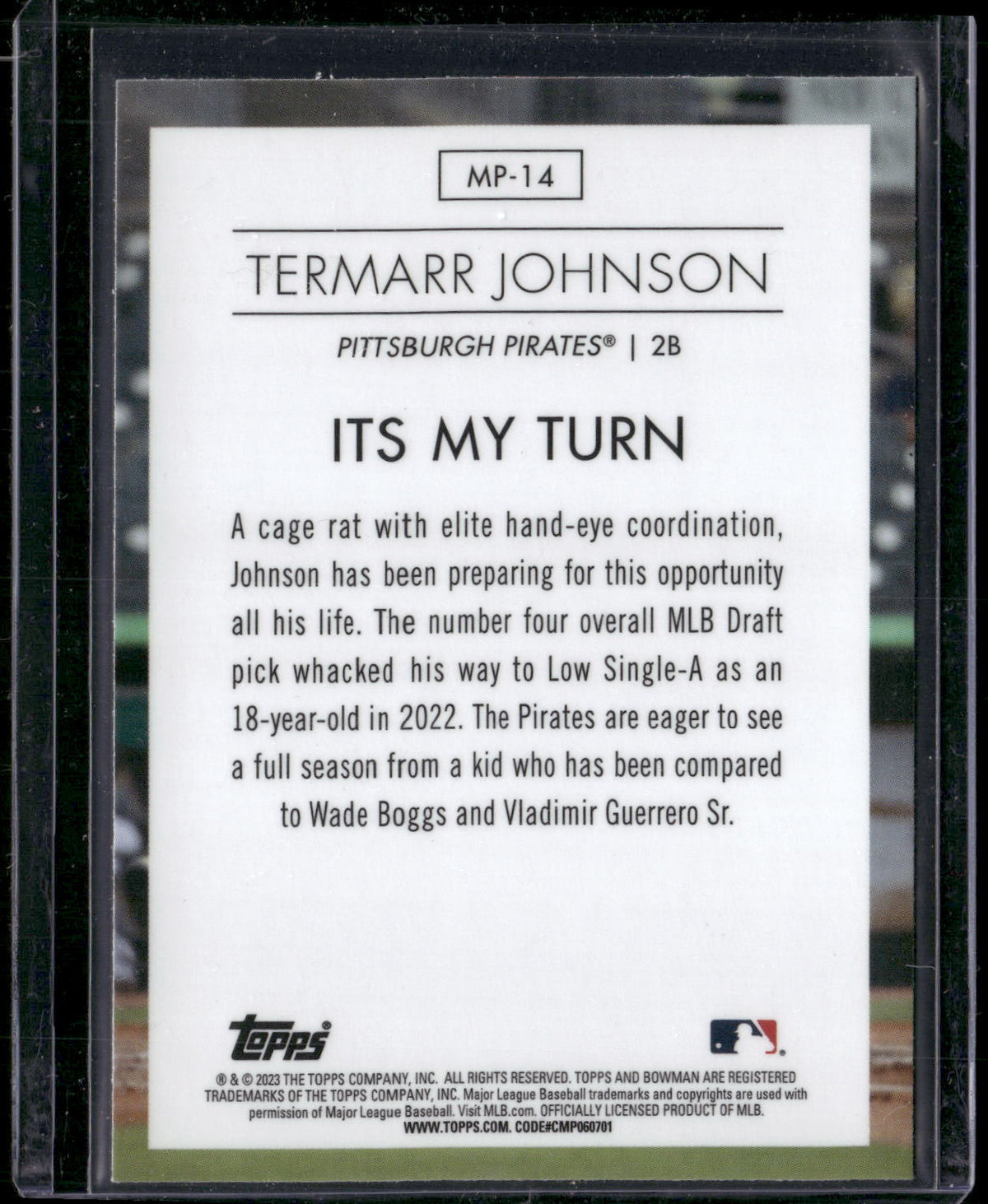 2023 Bowman #MP-14 Termarr Johnson Modern Prospects
