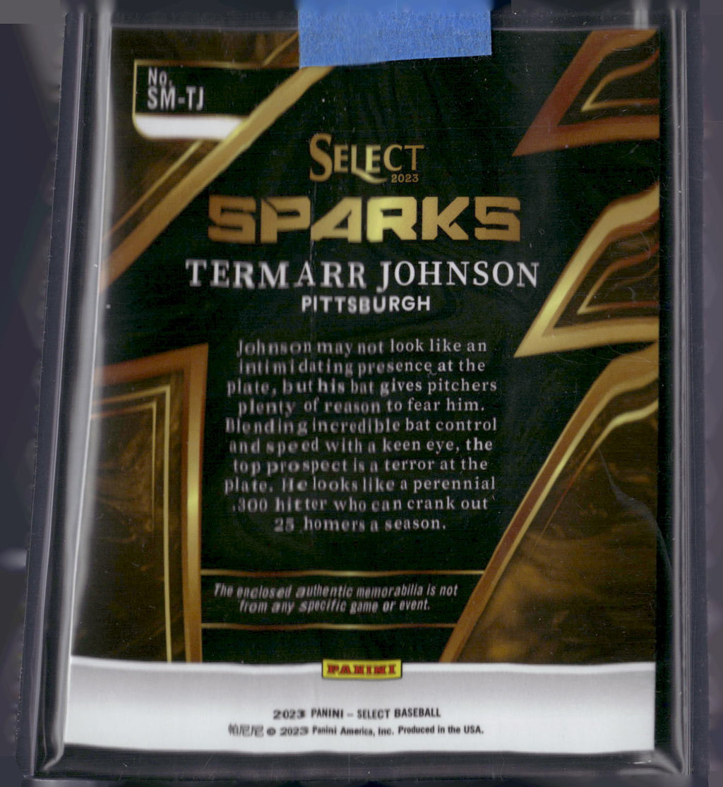 2023 Panini Select #SM-TJ Termarr Johnson Sparks Material