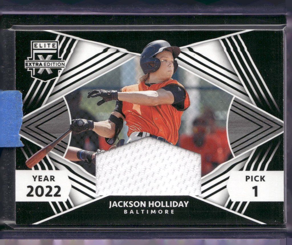 2022 Panini Elite Extra Edition #FRM-JH Jackson Holliday First Round Materials