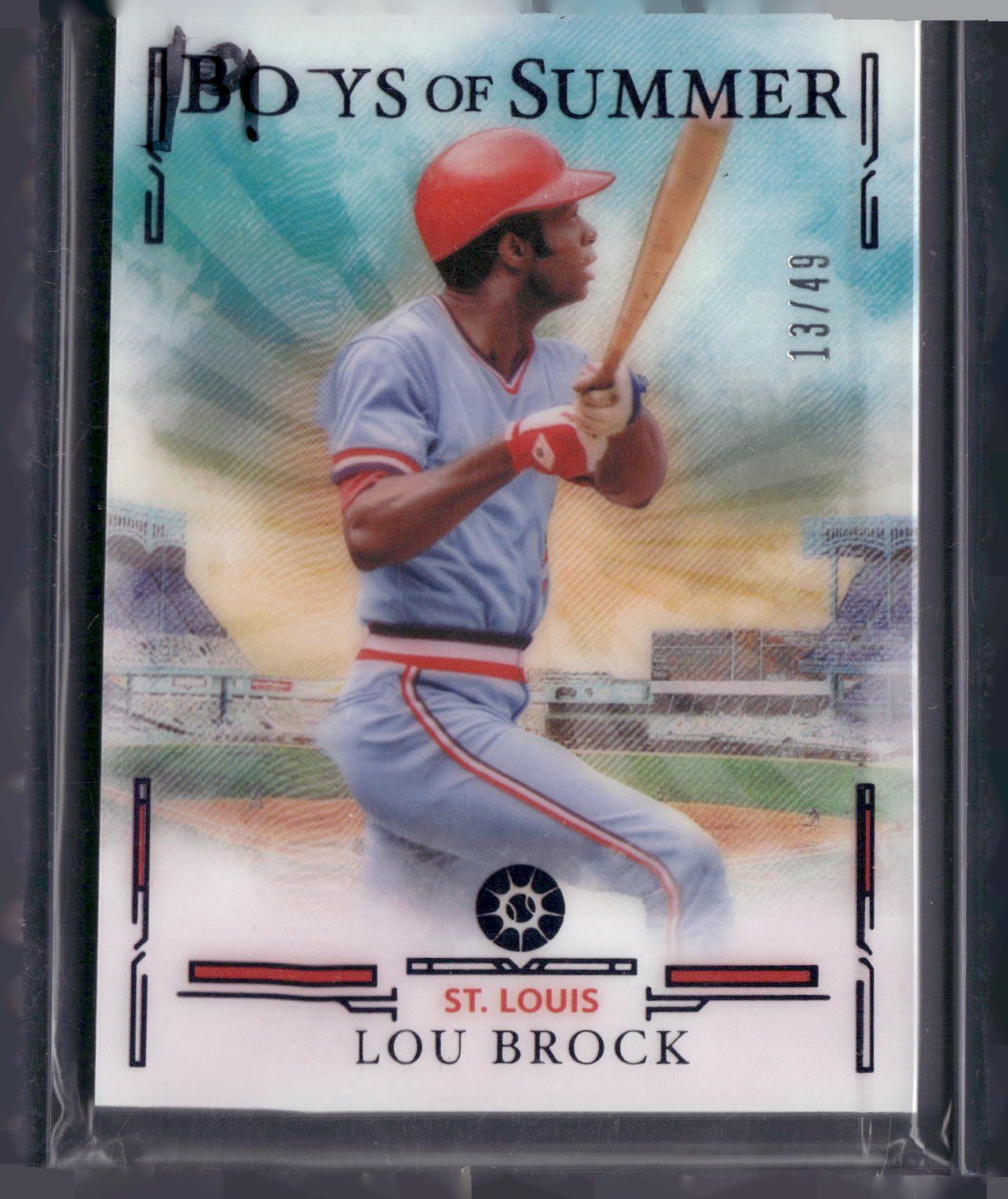 2025 Panini Boys of Summer #73 Lou Brock Purple #/49