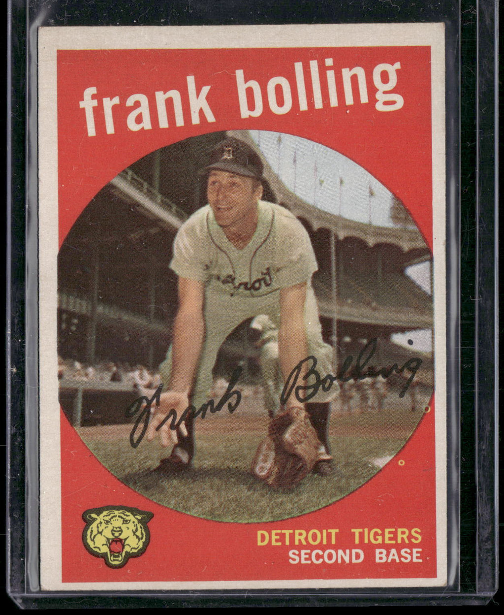 1959 Topps #280b Frank Bolling : Gray/darker back