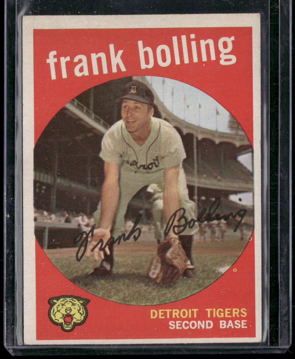 1959 Topps #280b Frank Bolling : Gray/darker back