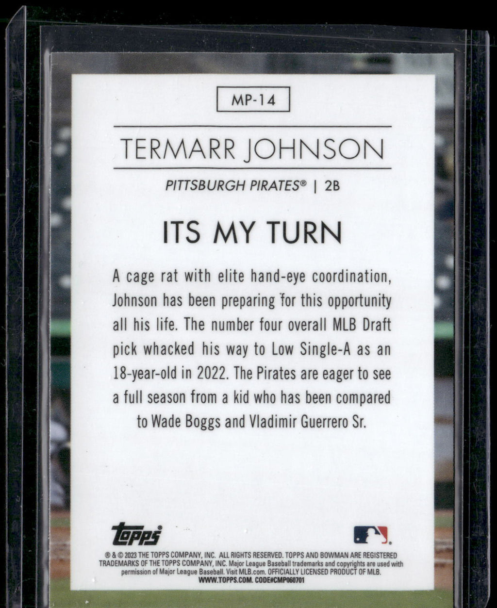 2023 Bowman #MP-14 Termarr Johnson Modern Prospects