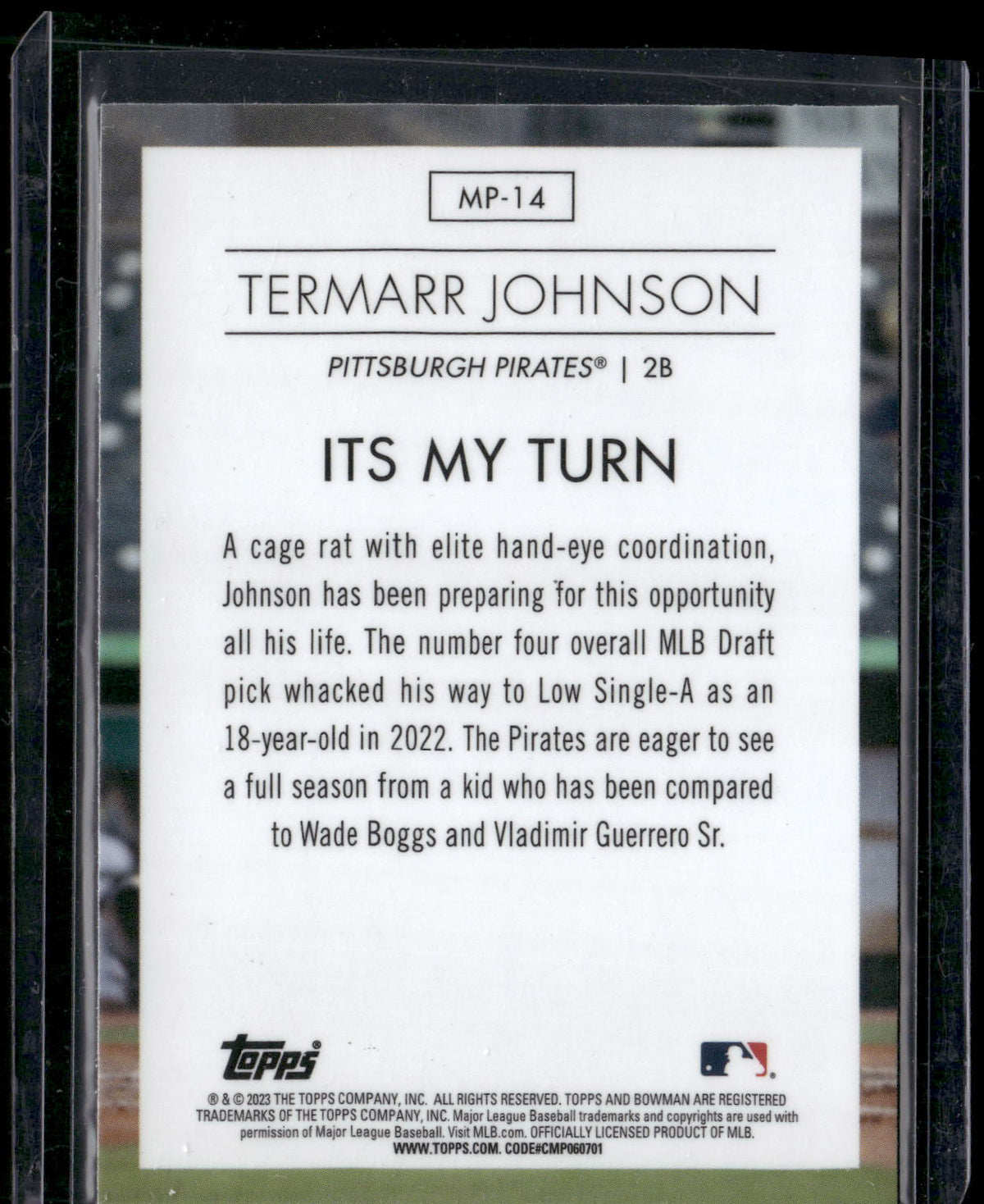 2023 Bowman #MP-14 Termarr Johnson Modern Prospects