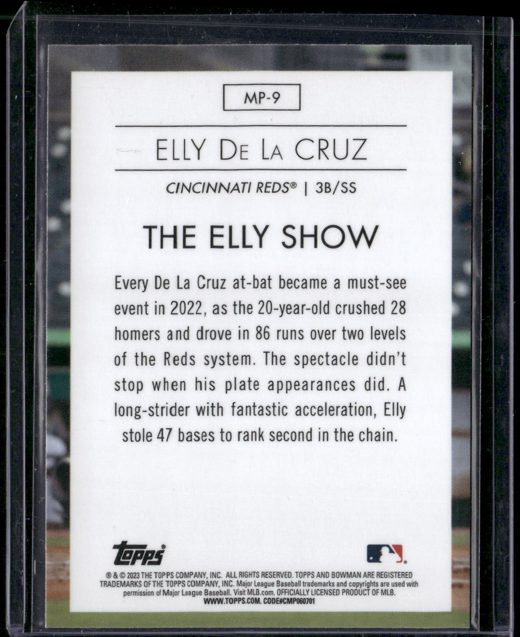 2023 Bowman #MP-9 Elly De La Cruz Modern Prospects