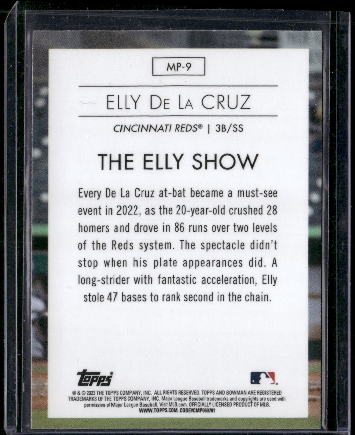 2023 Bowman #MP-9 Elly De La Cruz Modern Prospects
