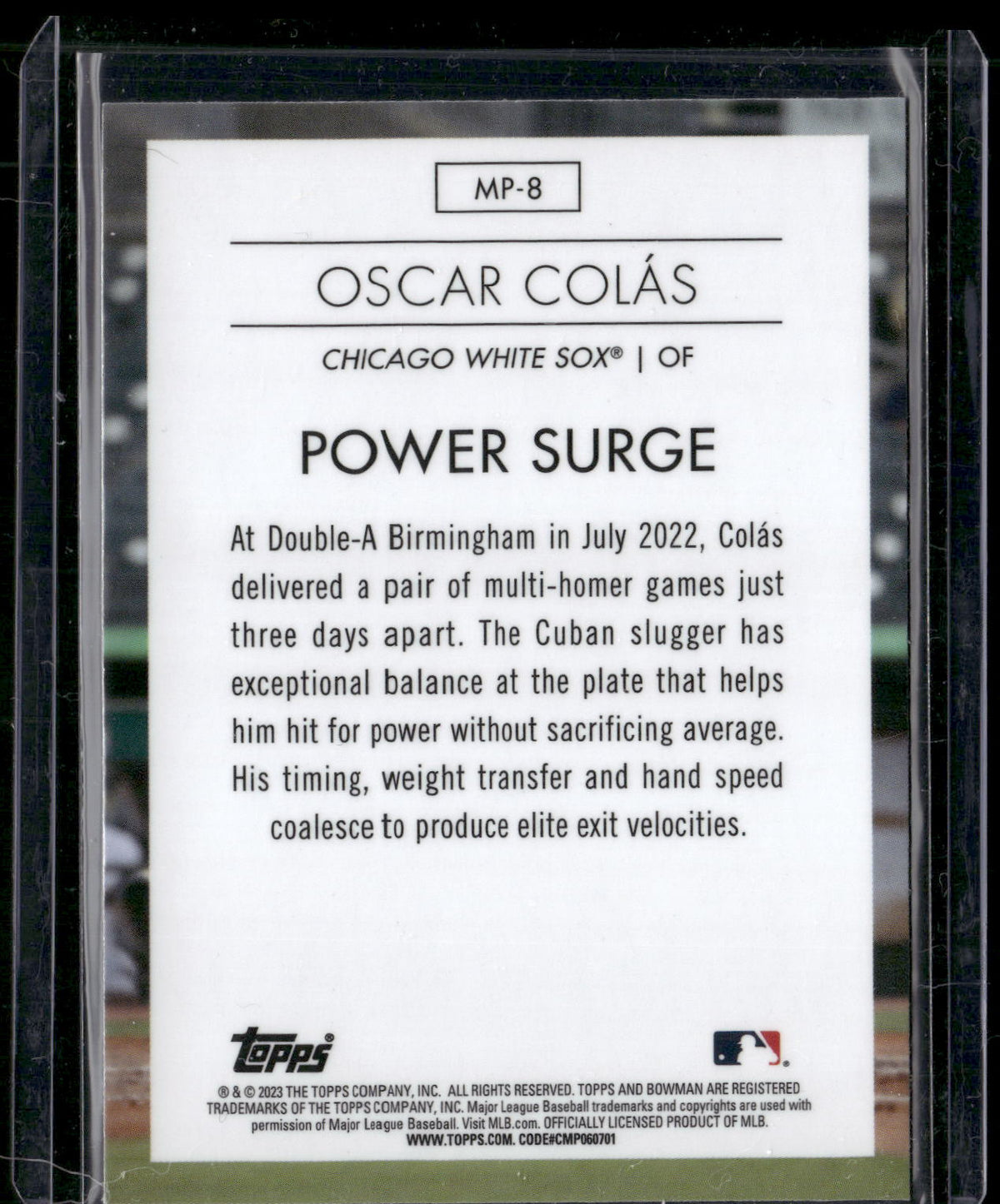 2023 Bowman #MP-8 Oscar Colas Modern Prospects
