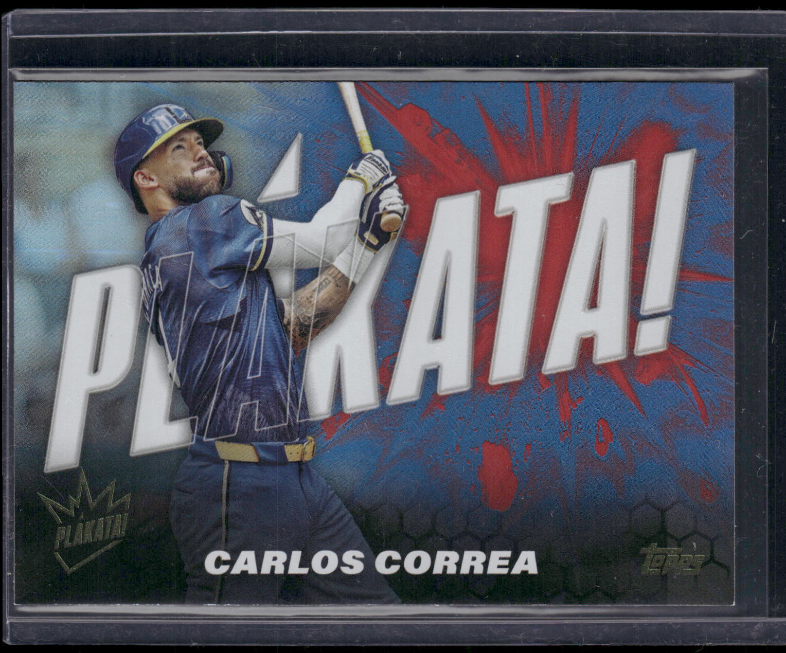 2025 Topps #PLAK-13 Carlos Correa Plakata