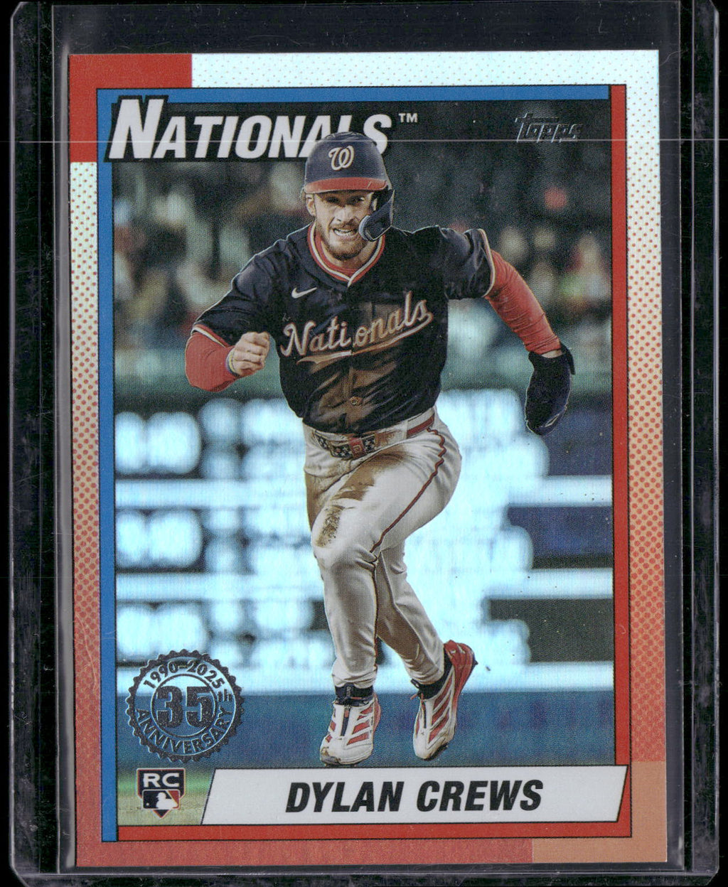2025 Topps Update #U90-46 Dylan Crews 1990 Topps Baseball 35th Anniversary