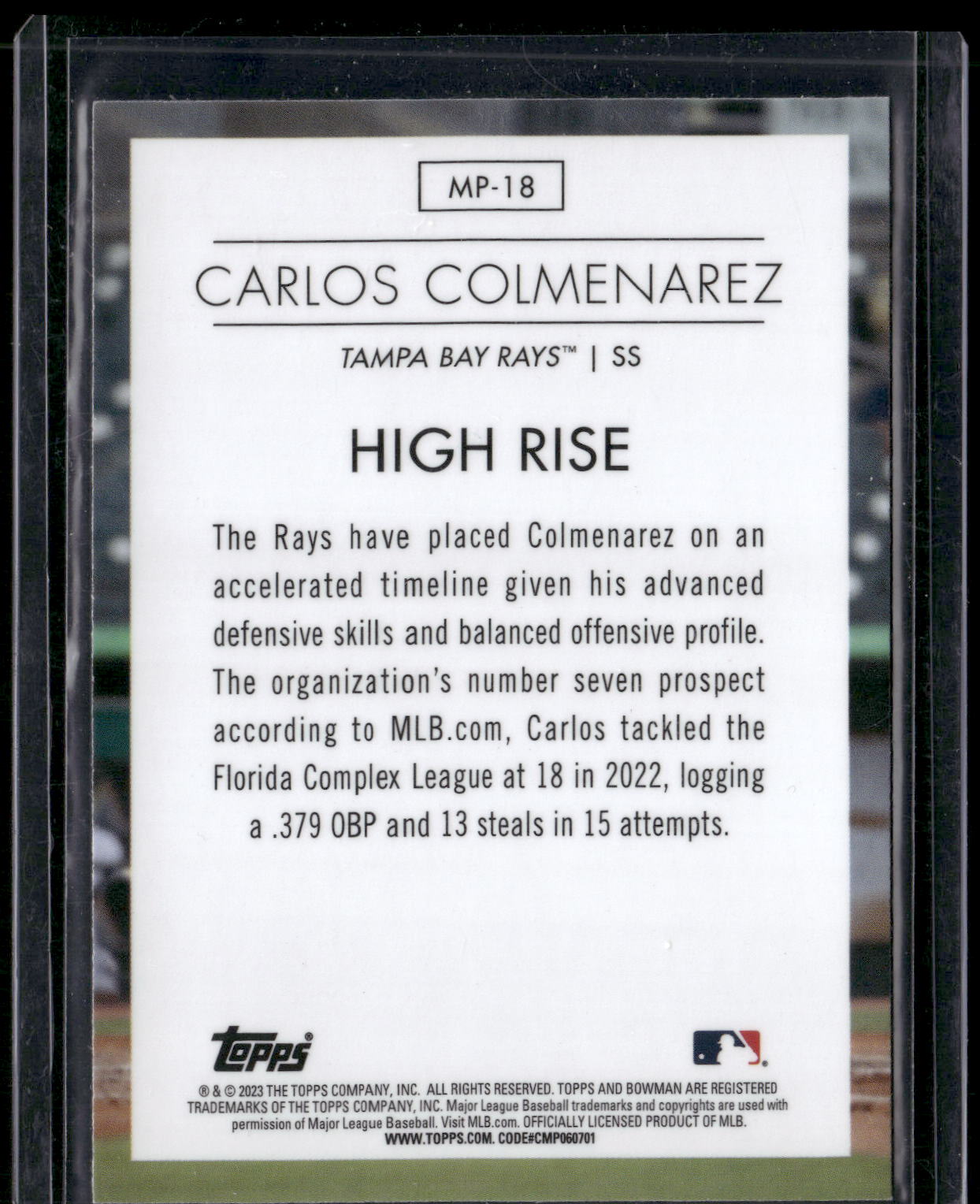 2023 Bowman #MP-18 Carlos Colmenarez Modern Prospects
