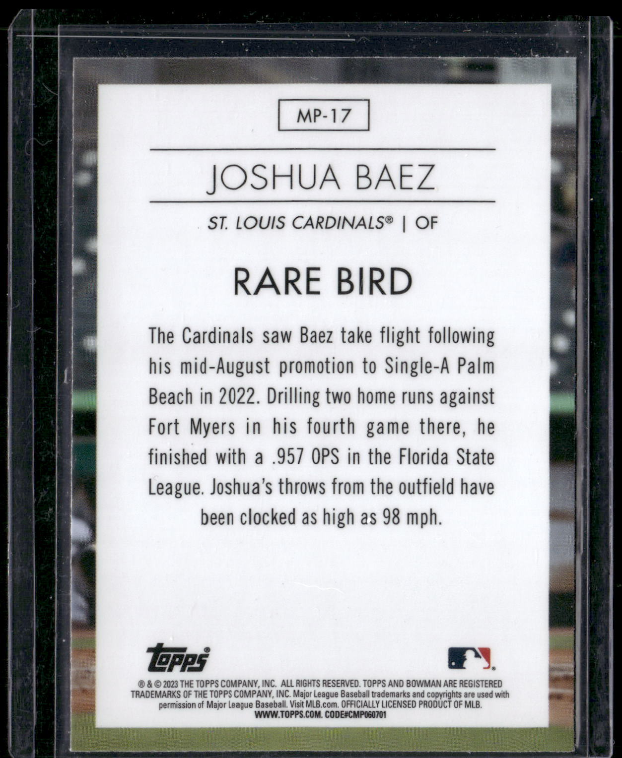 2023 Bowman #MP-17 Joshua Baez Modern Prospects